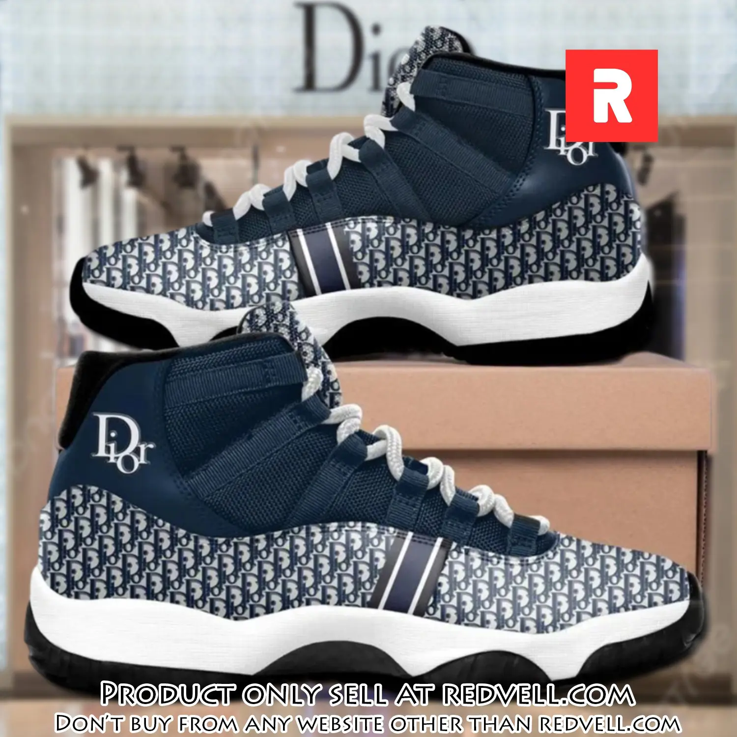 Dior luxury blue air jordan 11 shoes hot  dior sneakers gifts for men women rv3511575